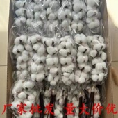 ins棉花干花永生花圣诞装 饰花束仿真棉花插花拍照道具diy仿真木棉