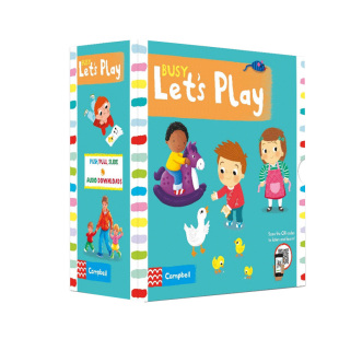 LET PLAY Busy系列我们一起玩吧5册套装 儿童推拉滑卡舌益智机关游戏图画故事儿童绘本书籍 英文原版 音频 BUSY