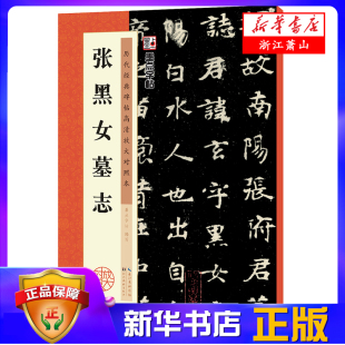 张黑女墓志(历代经典碑帖高清放大对照本) 毛笔书法字帖成人学生临摹古帖简体旁注讲解 新华书店正版 湖北美术出版社
