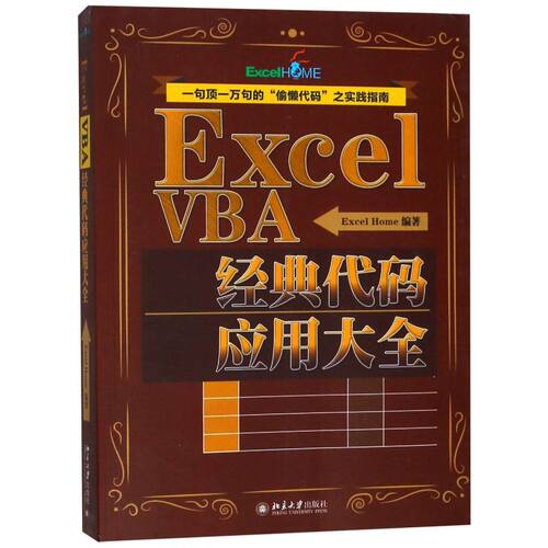 Excel VBA经典代码应用大全