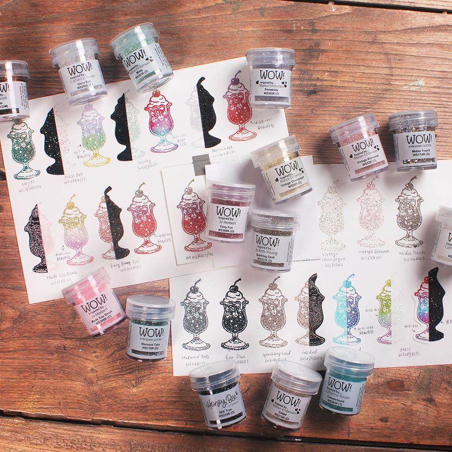 英国WOW闪亮光立体凸粉浮雕粉2