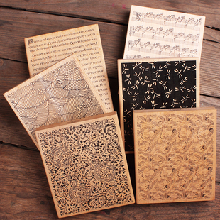 JudiKins大背景印章美国简笔实物装饰贺卡纸艺手帐底纹木头图章