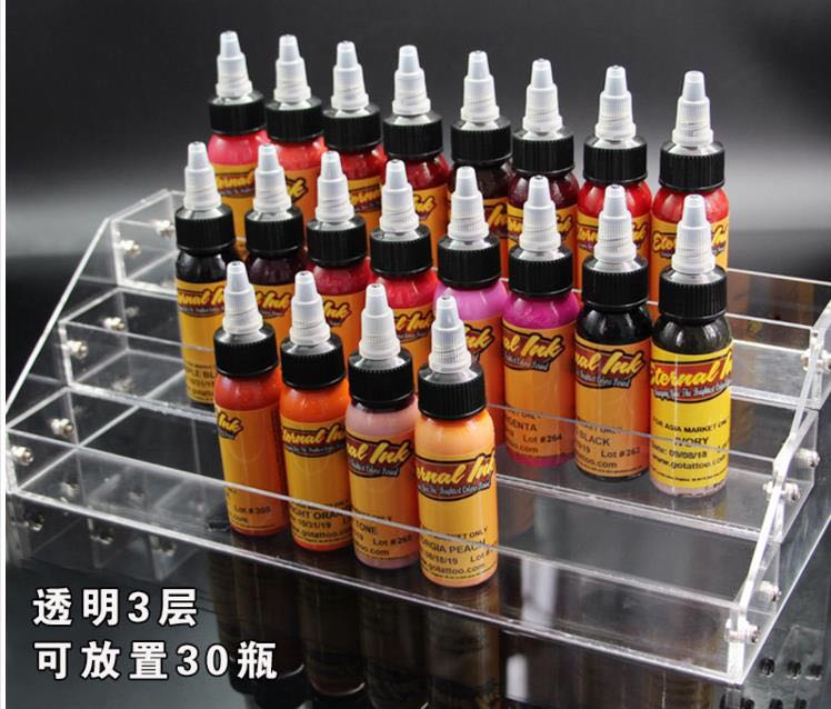 纹身色料展示架亚克力材质
