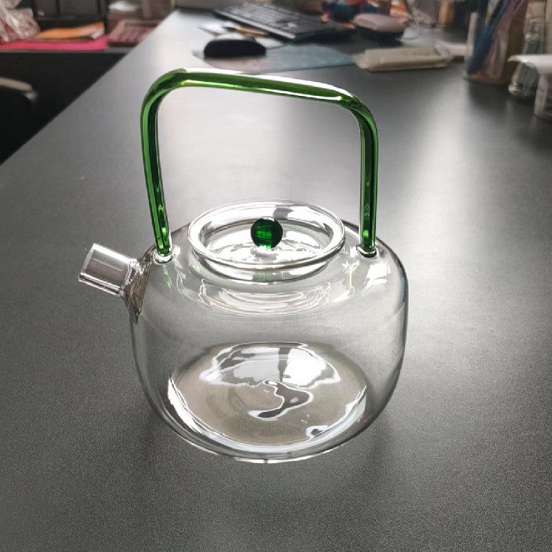 耐热玻璃提梁壶玻璃沸水壶加热手提式玻璃花烧水煮茶壶电陶炉专用,餐饮具,茶壶,淘宝优惠券,粉丝福利购,淘宝优惠卷