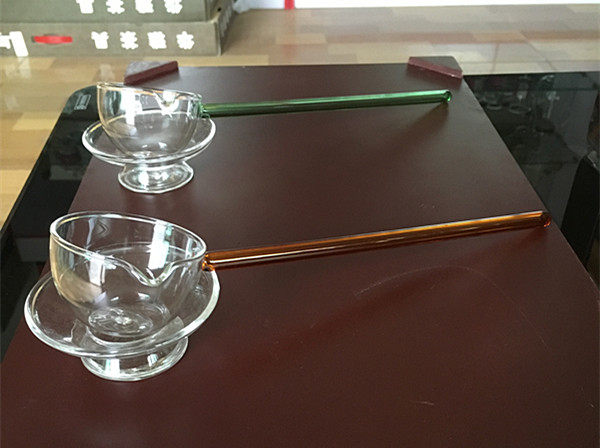 包邮耐高温玻璃茶具茶勺长把茶匙茶托分茶勺茶道配件过滤茶壶杯子