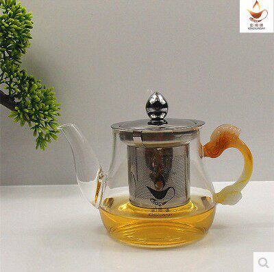 耐高温不锈钢花草普洱可加热茶具