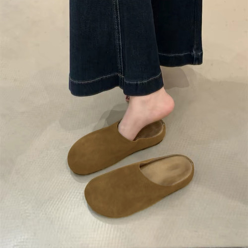 女童勃肯鞋2026春夏新款女大童外穿拖鞋儿童包头凉拖鞋懒人一脚蹬