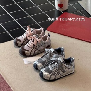 女童鞋子2026春夏新款儿童透气网面运动鞋男童阿甘鞋轻便板鞋德训