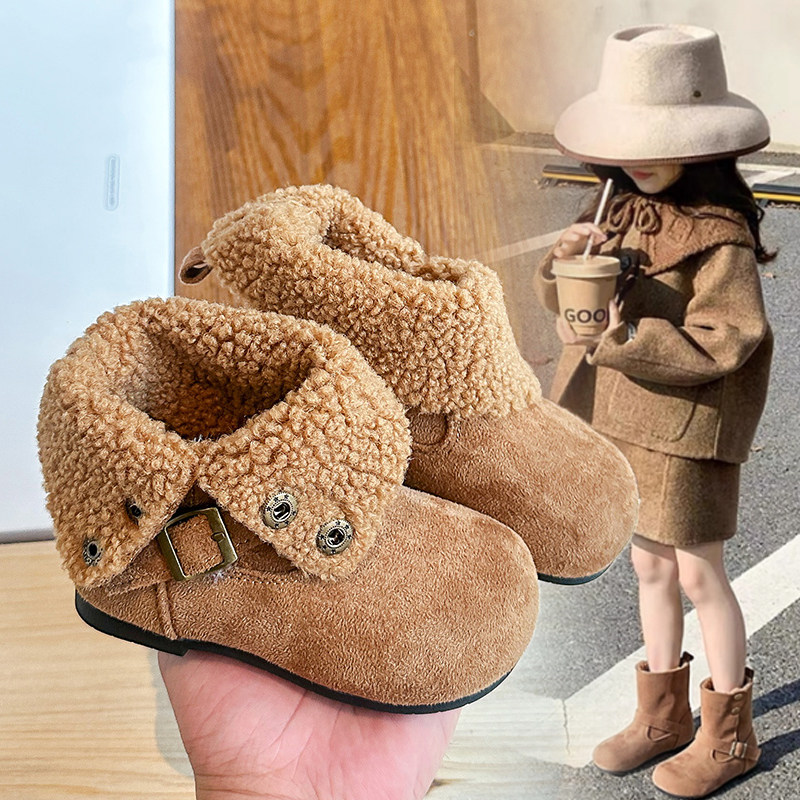 女童靴子儿童加绒棉靴2025冬季新款女宝勃肯靴两穿堆堆靴大童皮靴,童鞋/婴儿鞋/亲子鞋,棉靴,淘宝优惠券,粉丝福利购,淘宝优惠卷