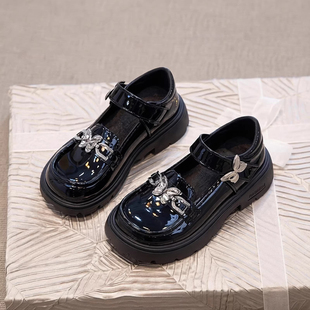 女童公主鞋2026新款春季儿童小皮鞋黑色单鞋女孩配裙子乐福鞋