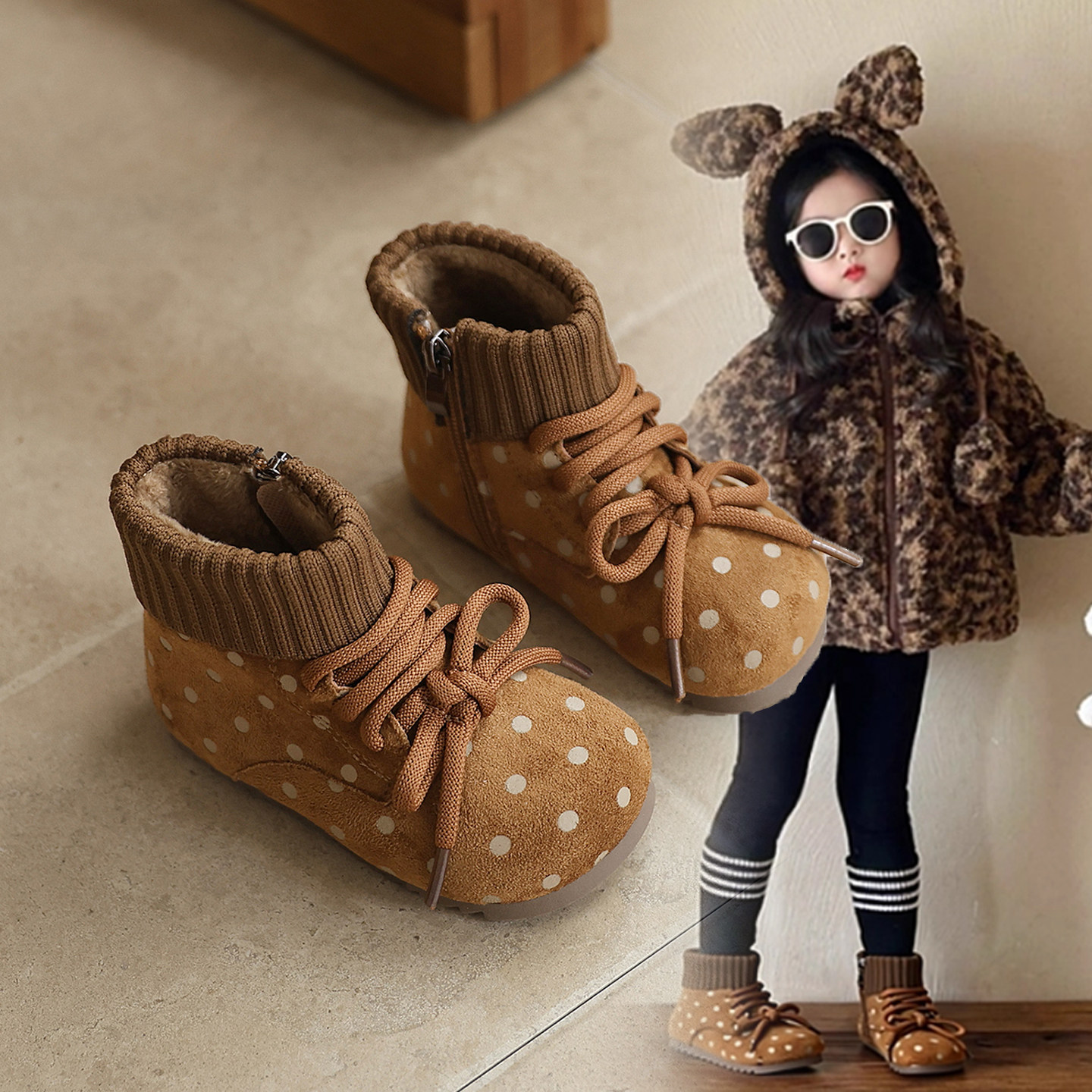 女童靴子儿童勃肯棉靴2025冬季新款女宝宝公主鞋加绒二棉靴雪地靴,童鞋/婴儿鞋/亲子鞋,棉靴,淘宝优惠券,粉丝福利购,淘宝优惠卷