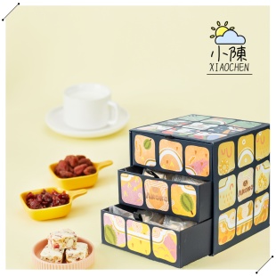 AKOKO魔方干雪花酥360g杭州特产休闲零食传统中式糕点心伴手礼盒
