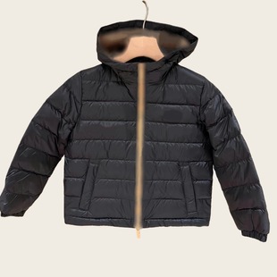 25秋冬新品 拼格连帽拉链羽绒服外套 儿童亲子款