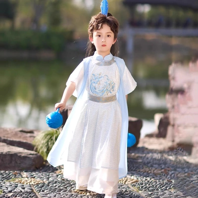 男孩汉服敖丙哪吒套装cos儿童魔童降世闹海动漫哪咤2表演出服装夏