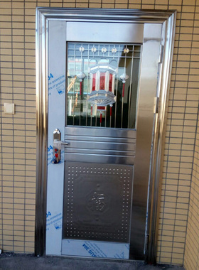 包邮不锈钢门不锈钢房门卧室门不锈钢防盗门阳台玻璃门车库单门