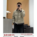 秋冬休闲鸭绒保暖外套潮 2025新款 设计感撞色翻领羽绒服男士 轻薄款