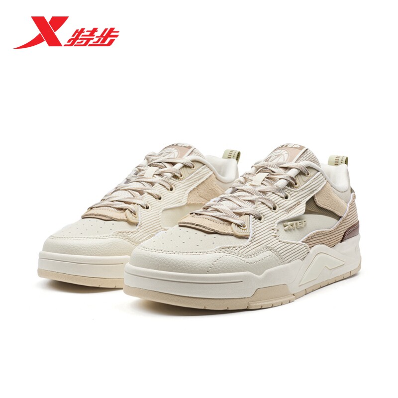 特步/XTEP  新晖板鞋男25年春季百搭耐磨轻盈休闲鞋975119310049