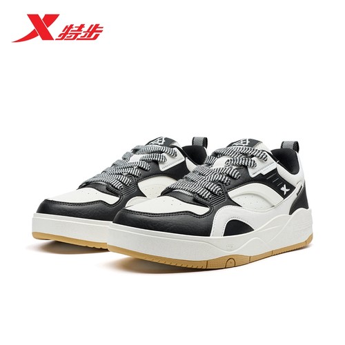 特步2024冬季新款板鞋休闲鞋运动鞋驭桀976419310009