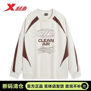 卫衣 套头卫衣长袖 特步王鹤棣联名新款 环保系列王鹤棣胶囊男女款