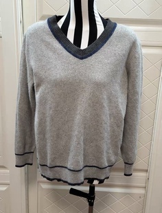 百分百纯山羊绒衫男女通用中性款式V领加绒加厚开司米衫孤品独件