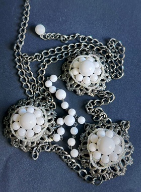 [三法印日月轮]孤品超长多用设计感长链毛衣链腰链裙链[满百包邮]