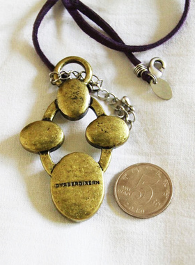 纯铜镜面独立设计师风孤品项链坠