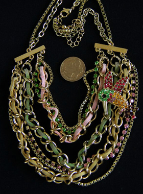 蜂鸟彩色闪钻艺术质感独家首饰