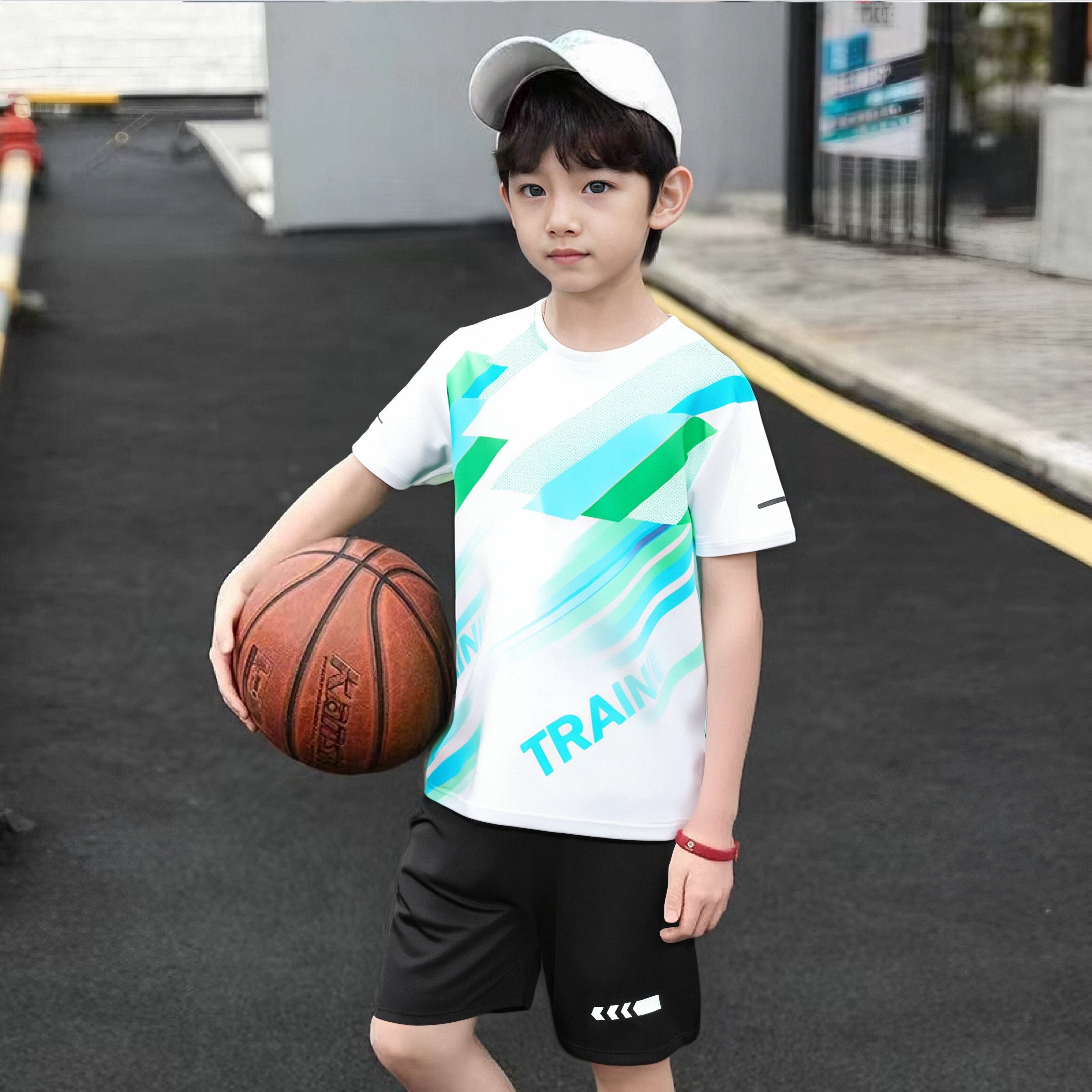 儿童运动跑步套装夏季亲子装