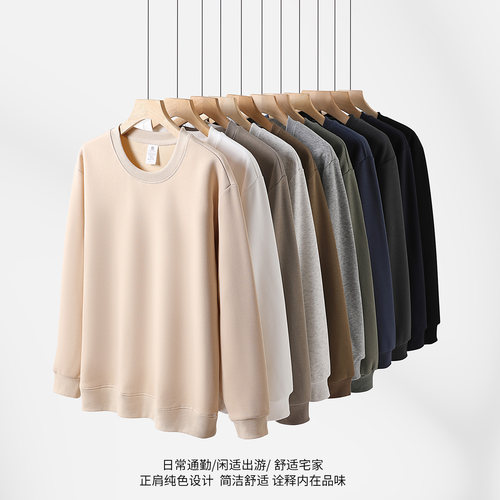 路伊梵纯棉宽松情侣卫衣秋新款