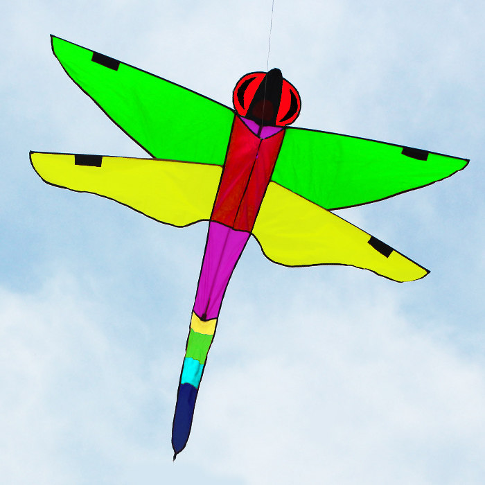 潍坊风筝 蜻蜓风筝 带长尾巴 新款 促销 厂家直销 微风易飞