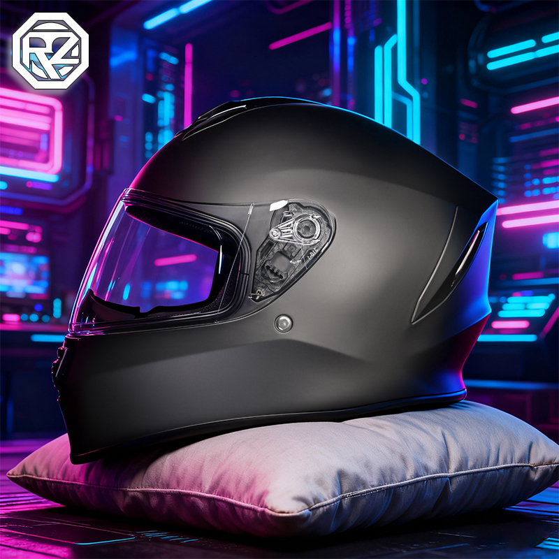 LVS头盔个性潮流电动车酷炫尾翼可加蓝牙犄角3c双镜四季全盔情侣