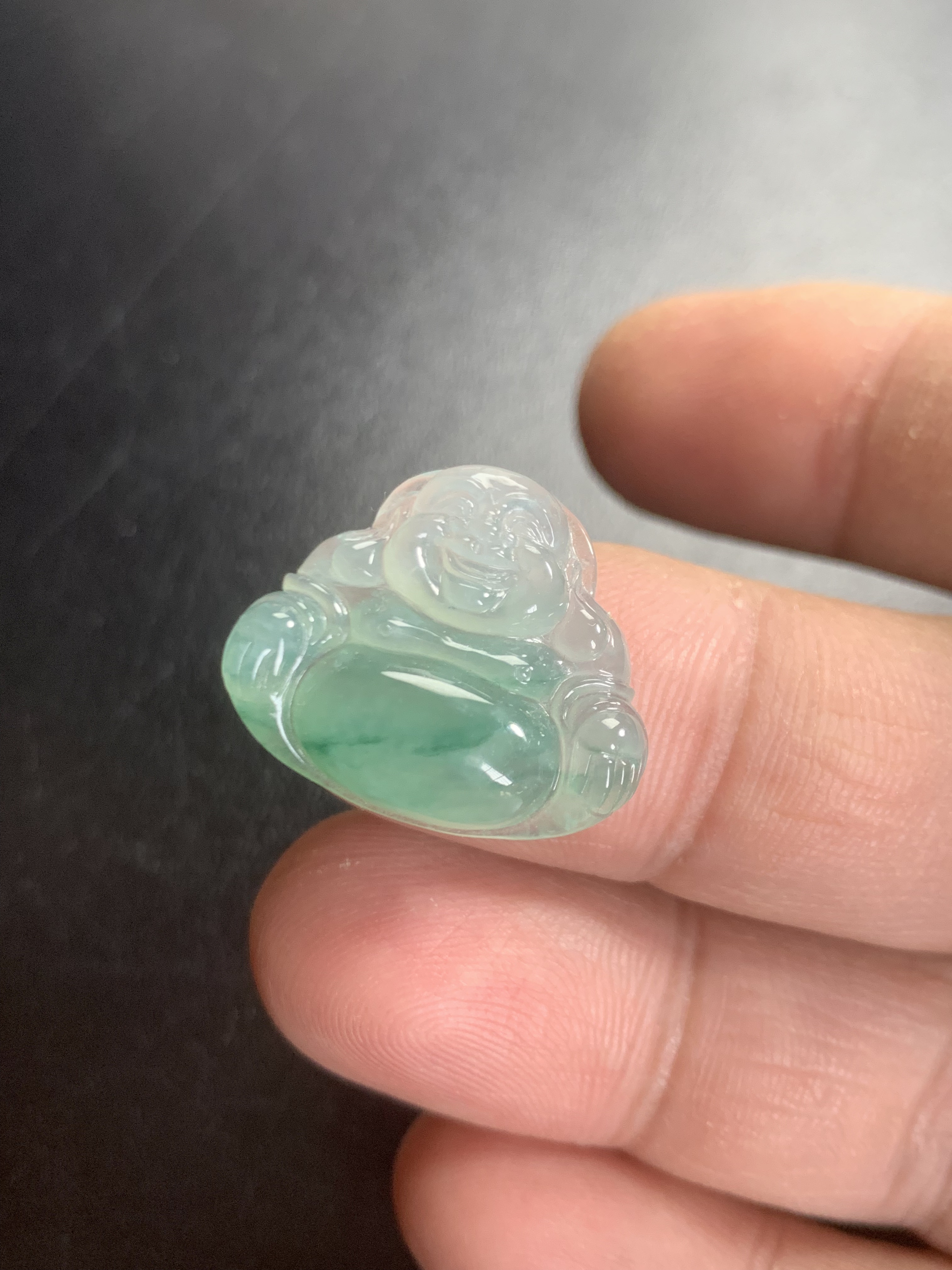 清货特价天然缅甸A货翡翠冰飘花佛公吊坠现货