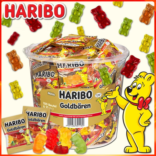迷你金熊软糖桶装HARIBO哈瑞宝