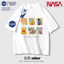 T恤男女同款 宽松美式 重磅体恤新款 夏季 情侣 NASA联名潮牌纯棉短袖