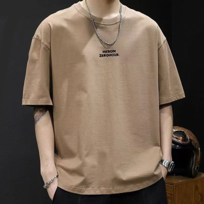 NASA纯棉短袖t恤男夏季2025新款潮牌潮流宽松百搭简约帅气上衣服