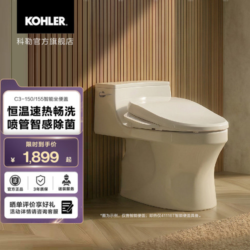 多功能恒动速热型马桶盖智能盖板