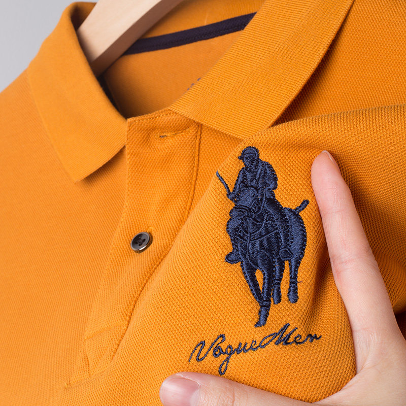 保罗POLO衫男长袖纯棉春秋冬季翻领加绒加厚保暖内衣上衣中年男装