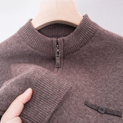 中年爸爸冬装内搭毛衣上衣服