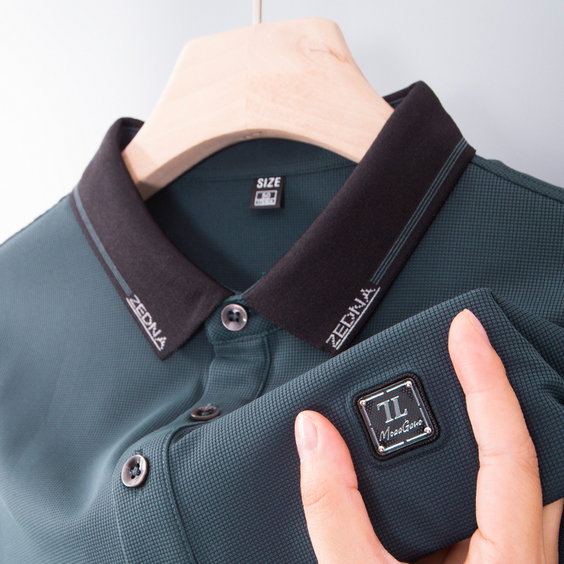 男士长袖T恤春秋季爸爸装上衣