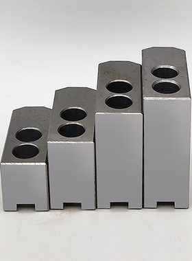 6寸液压卡盘三爪生爪软爪581012寸加高加厚车床 45#卡爪油压卡爪