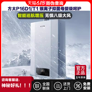 D1601燃气热水器天然气恒温强排X1606升伺服器平衡式 方太D1661