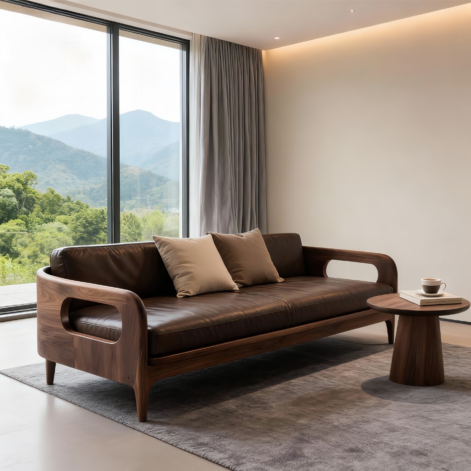 新中式实木沙发2025新款