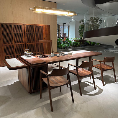 新中式实木茶桌椅组合