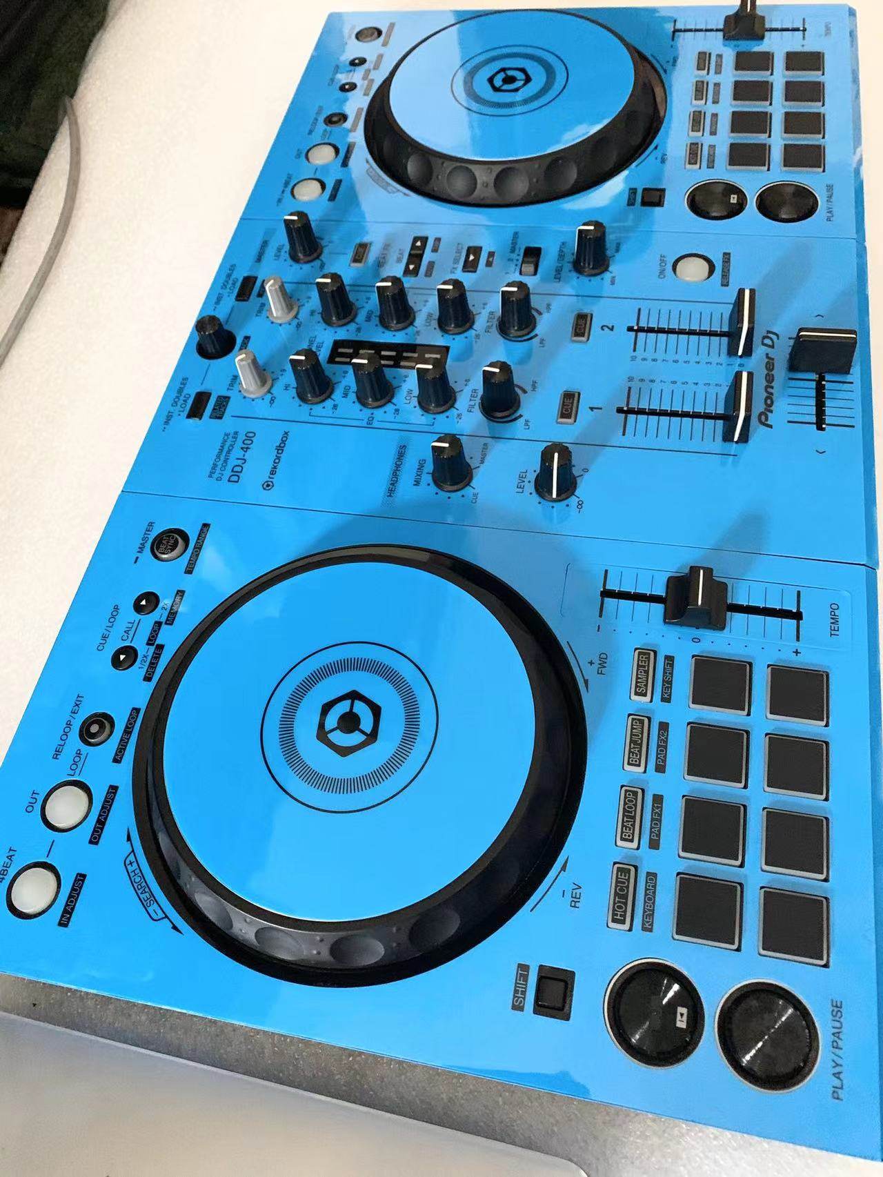 先锋pioneer ddj-400蓝色贴膜打碟机ddj400控制器一体机先锋400