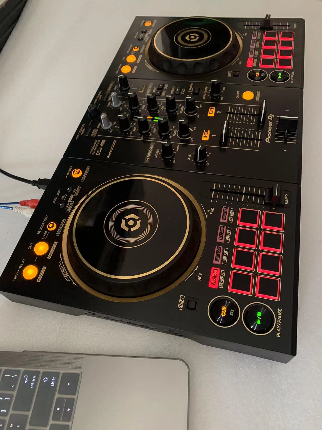 先锋DDJ-400-N数码控制器ddj400金色限量版打碟机一体机先锋400