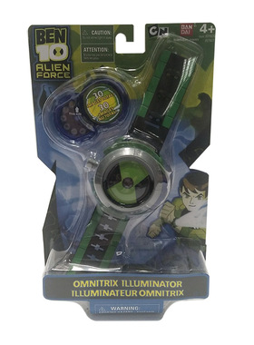 BEN10少年骇客地球保卫者投影手表玩具 蓝色飞碟投影手表模型玩具