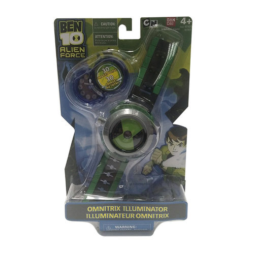 BEN10少年骇客地球保卫者投影手表玩具 蓝色飞碟投影手表模型玩具