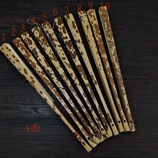 特价 走量9.5寸文玩宣纸空白折扇天然斑竹湘妃梅妃扇子中国风 包邮