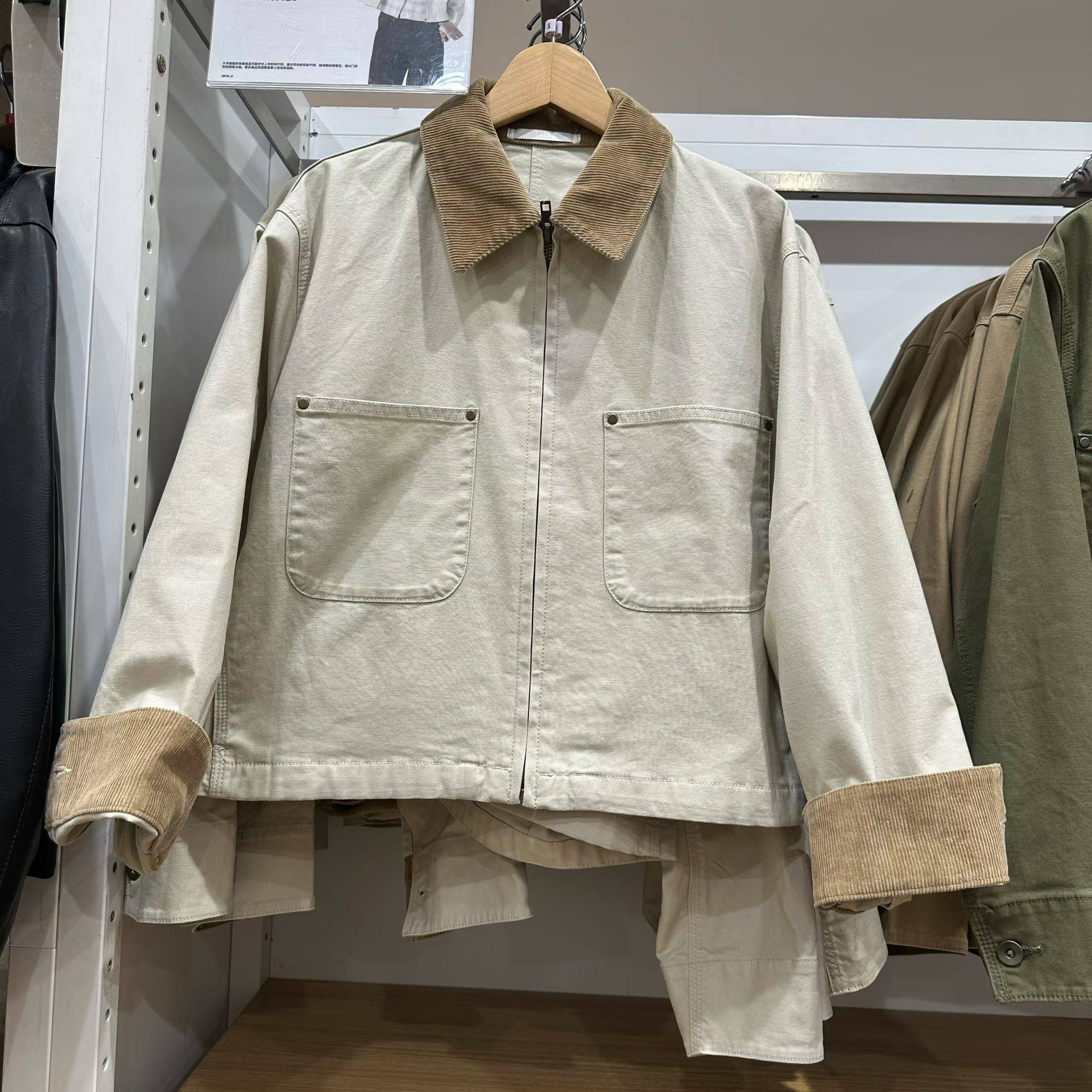 现货 女装休闲拉链短茄克/外套巴恩风翻领时尚夹克 新款479208,女装/女士精品,短外套,淘宝优惠券,粉丝福利购,淘宝优惠卷