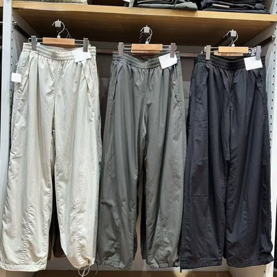 休闲加绒工装裤伞兵裤阔腿裤长裤